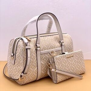 Michael Kors Duffle Satchel and wallet Set